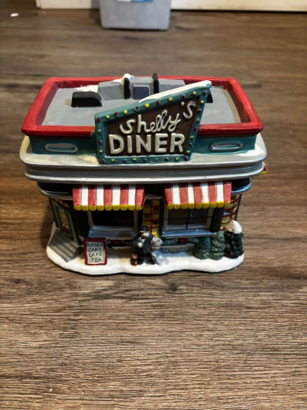 Christmas Streets village light up house Shellys Diner Cafe